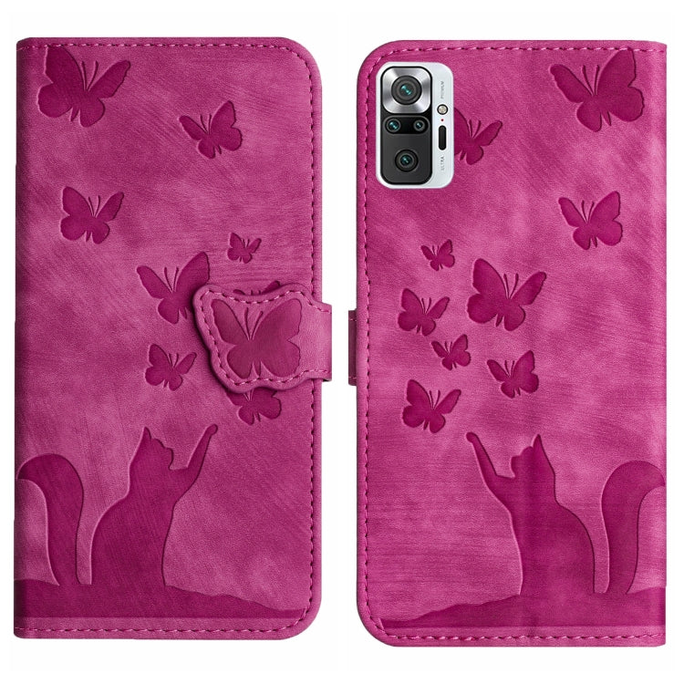 Butterfly Cat Embossing Flip Leather Phone Case, For Xiaomi Poco X3 / X3 NFC / X3 Pro, For Xiaomi Mi 11 Lite, For Xiaomi Redmi Note 10 / 10S, For Xiaomi Redmi Note 10 Pro, For Xiaomi Poco M3/Redmi Note 9 4G, For Xiaomi Redmi 9A, For Xiaomi Redmi 9     ...