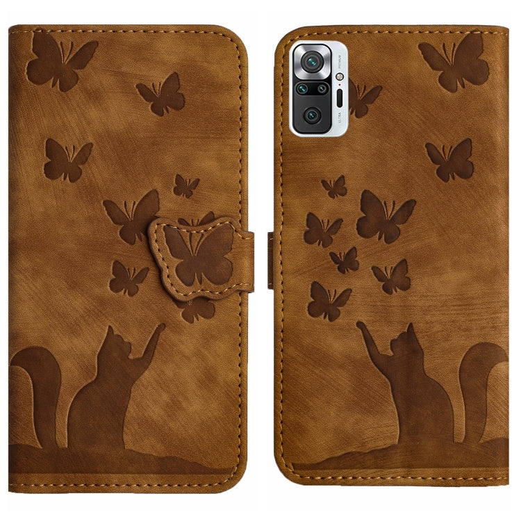 Butterfly Cat Embossing Flip Leather Phone Case, For Xiaomi Poco X3 / X3 NFC / X3 Pro, For Xiaomi Mi 11 Lite, For Xiaomi Redmi Note 10 / 10S, For Xiaomi Redmi Note 10 Pro, For Xiaomi Poco M3/Redmi Note 9 4G, For Xiaomi Redmi 9A, For Xiaomi Redmi 9     ...