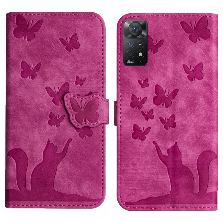 Butterfly Cat Embossing Flip Leather Phone Case, For Xiaomi Redmi 12 4G, For Xiaomi Redmi Note 11/Note 12S 4G Global, For Xiaomi Redmi Note 12 4G Global, For Xiaomi Poco X5 Pro / Redmi Note 12 Pro 5G, For Xiaomi Poco X5 / Redmi Note 12 5G              ...