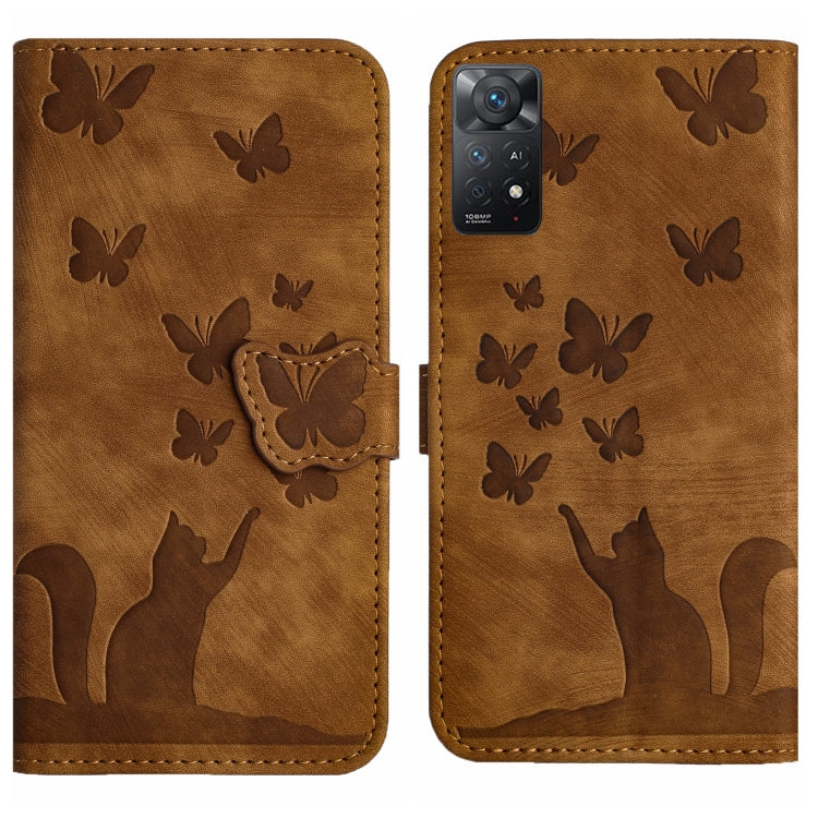 Butterfly Cat Embossing Flip Leather Phone Case, For Xiaomi Redmi 12 4G, For Xiaomi Redmi Note 11/Note 12S 4G Global, For Xiaomi Redmi Note 12 4G Global, For Xiaomi Poco X5 Pro / Redmi Note 12 Pro 5G, For Xiaomi Poco X5 / Redmi Note 12 5G              ...