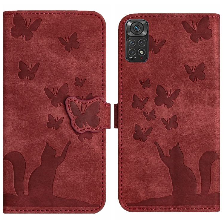 Butterfly Cat Embossing Flip Leather Phone Case, For Xiaomi Redmi 12 4G, For Xiaomi Redmi Note 11/Note 12S 4G Global, For Xiaomi Redmi Note 12 4G Global, For Xiaomi Poco X5 Pro / Redmi Note 12 Pro 5G, For Xiaomi Poco X5 / Redmi Note 12 5G              ...