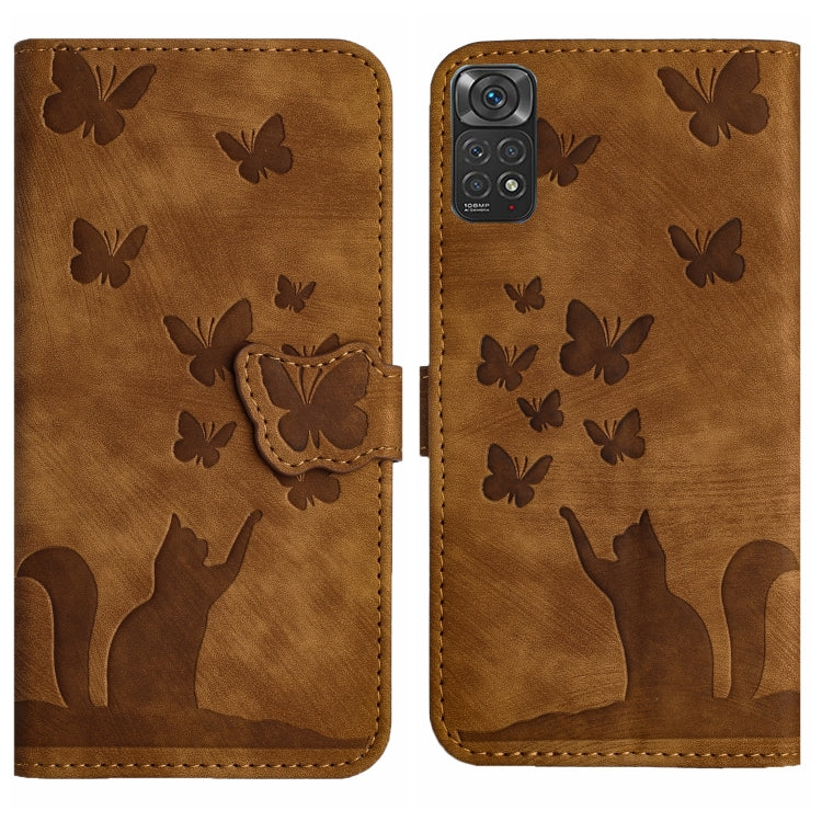 Butterfly Cat Embossing Flip Leather Phone Case, For Xiaomi Redmi 12 4G, For Xiaomi Redmi Note 11/Note 12S 4G Global, For Xiaomi Redmi Note 12 4G Global, For Xiaomi Poco X5 Pro / Redmi Note 12 Pro 5G, For Xiaomi Poco X5 / Redmi Note 12 5G              ...