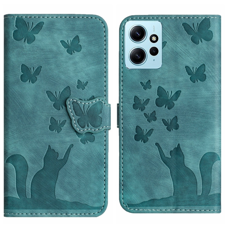 Butterfly Cat Embossing Flip Leather Phone Case, For Xiaomi Redmi 12 4G, For Xiaomi Redmi Note 11/Note 12S 4G Global, For Xiaomi Redmi Note 12 4G Global, For Xiaomi Poco X5 Pro / Redmi Note 12 Pro 5G, For Xiaomi Poco X5 / Redmi Note 12 5G              ...