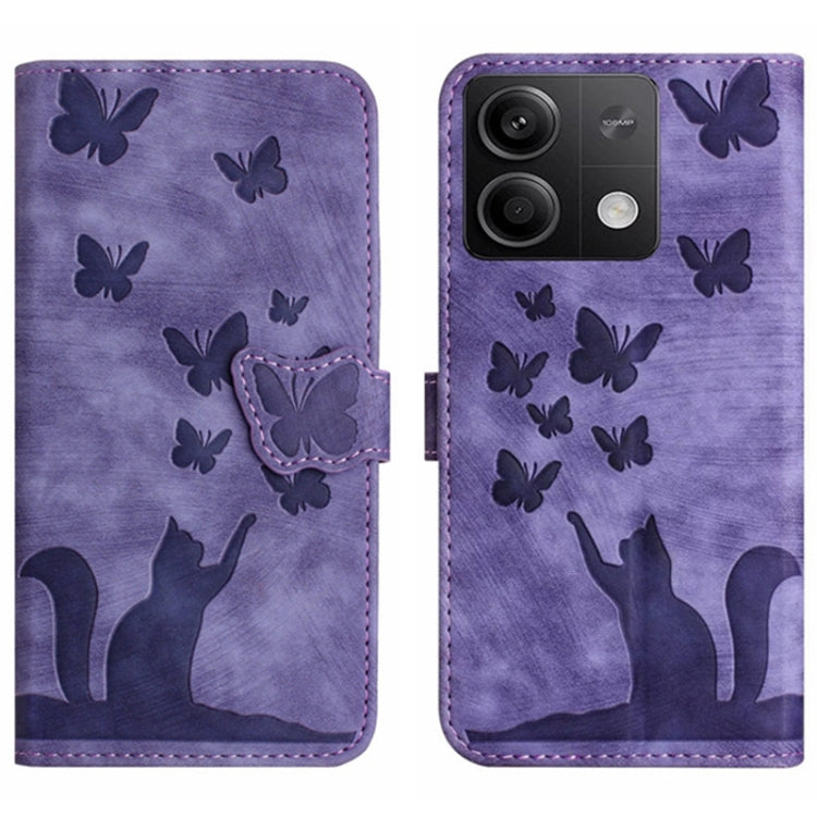 Butterfly Cat Embossing Flip Leather Phone Case, For Xiaomi Redmi Note 13 Pro 4G, For Xiaomi Redmi Note 13 4G, For Xiaomi Redmi 13C / POCO C65, For Xiaomi 14 Pro, For Xiaomi 14, For Xiaomi Redmi Note 13 5G, For Xiaomi Redmi Note 13 Pro+ 5G             ...