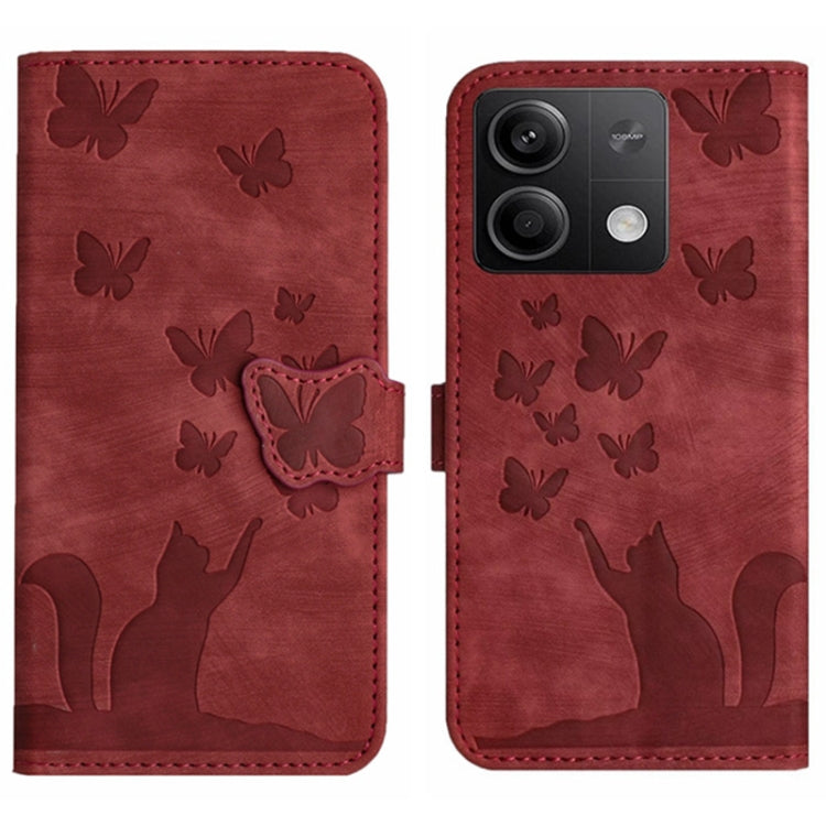 Butterfly Cat Embossing Flip Leather Phone Case, For Xiaomi Redmi Note 13 Pro 4G, For Xiaomi Redmi Note 13 4G, For Xiaomi Redmi 13C / POCO C65, For Xiaomi 14 Pro, For Xiaomi 14, For Xiaomi Redmi Note 13 5G, For Xiaomi Redmi Note 13 Pro+ 5G             ...
