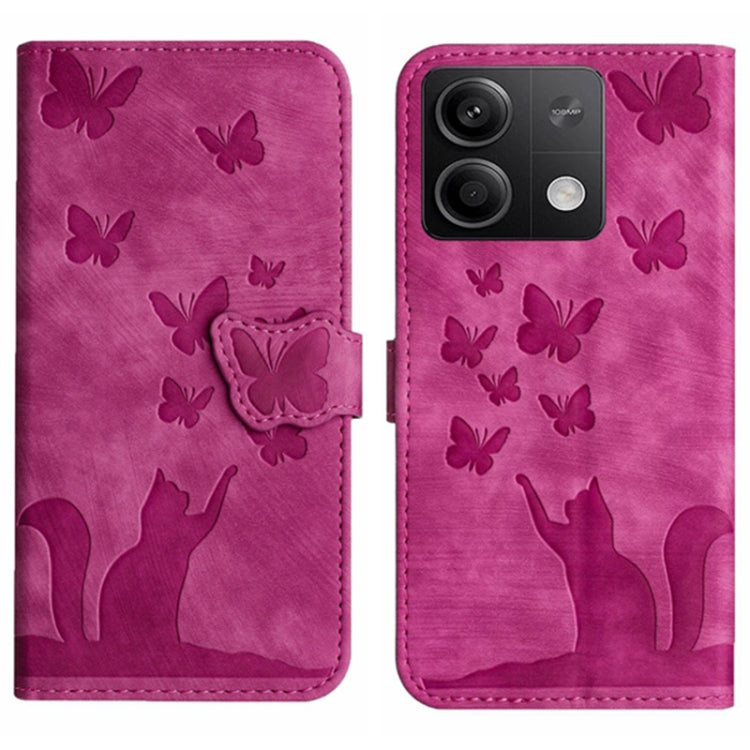 Butterfly Cat Embossing Flip Leather Phone Case, For Xiaomi Redmi Note 13 Pro 4G, For Xiaomi Redmi Note 13 4G, For Xiaomi Redmi 13C / POCO C65, For Xiaomi 14 Pro, For Xiaomi 14, For Xiaomi Redmi Note 13 5G, For Xiaomi Redmi Note 13 Pro+ 5G             ...