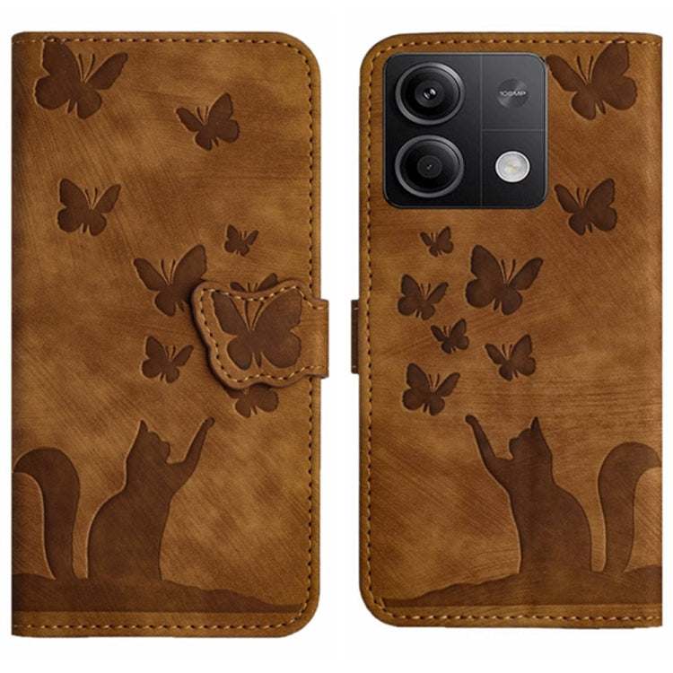Butterfly Cat Embossing Flip Leather Phone Case, For Xiaomi Redmi Note 13 Pro 4G, For Xiaomi Redmi Note 13 4G, For Xiaomi Redmi 13C / POCO C65, For Xiaomi 14 Pro, For Xiaomi 14, For Xiaomi Redmi Note 13 5G, For Xiaomi Redmi Note 13 Pro+ 5G             ...