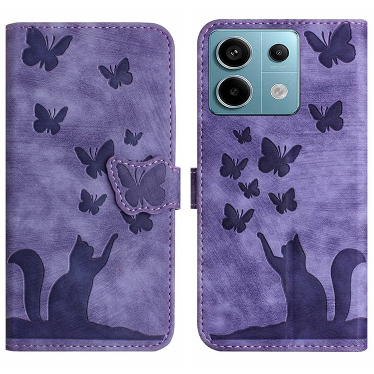 Butterfly Cat Embossing Flip Leather Phone Case, For Xiaomi Redmi Note 13 Pro 4G, For Xiaomi Redmi Note 13 4G, For Xiaomi Redmi 13C / POCO C65, For Xiaomi 14 Pro, For Xiaomi 14, For Xiaomi Redmi Note 13 5G, For Xiaomi Redmi Note 13 Pro+ 5G             ...