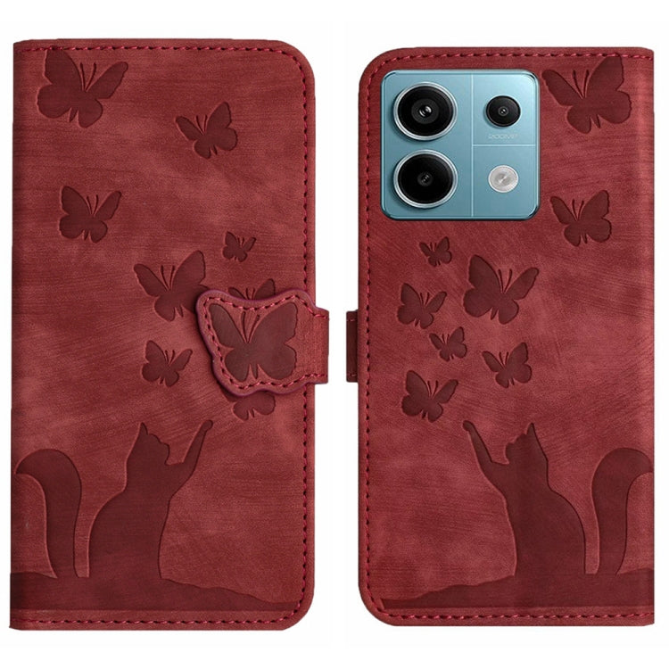 Butterfly Cat Embossing Flip Leather Phone Case, For Xiaomi Redmi Note 13 Pro 4G, For Xiaomi Redmi Note 13 4G, For Xiaomi Redmi 13C / POCO C65, For Xiaomi 14 Pro, For Xiaomi 14, For Xiaomi Redmi Note 13 5G, For Xiaomi Redmi Note 13 Pro+ 5G             ...