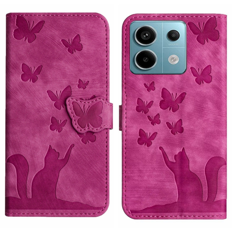 Butterfly Cat Embossing Flip Leather Phone Case, For Xiaomi Redmi Note 13 Pro 4G, For Xiaomi Redmi Note 13 4G, For Xiaomi Redmi 13C / POCO C65, For Xiaomi 14 Pro, For Xiaomi 14, For Xiaomi Redmi Note 13 5G, For Xiaomi Redmi Note 13 Pro+ 5G             ...