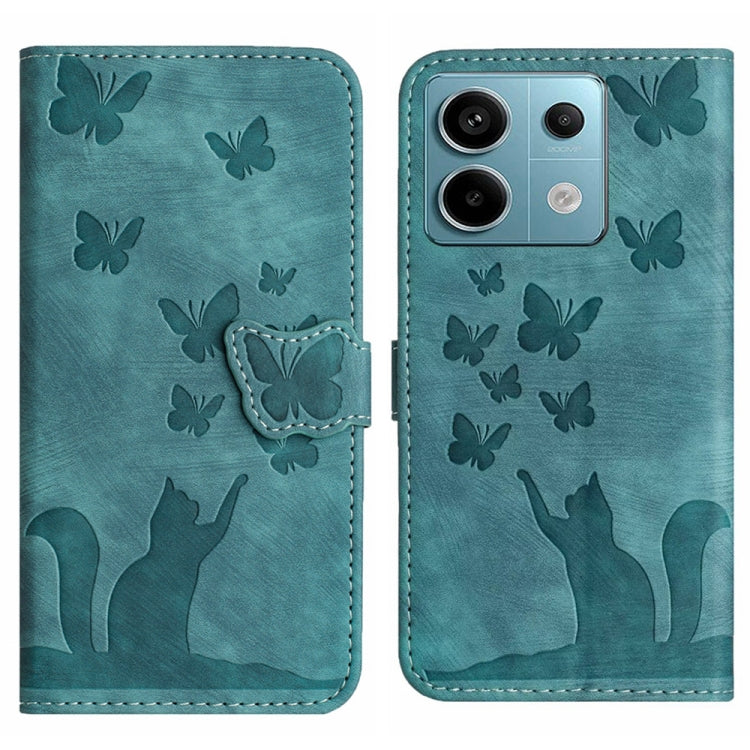 Butterfly Cat Embossing Flip Leather Phone Case, For Xiaomi Redmi Note 13 Pro 4G, For Xiaomi Redmi Note 13 4G, For Xiaomi Redmi 13C / POCO C65, For Xiaomi 14 Pro, For Xiaomi 14, For Xiaomi Redmi Note 13 5G, For Xiaomi Redmi Note 13 Pro+ 5G             ...