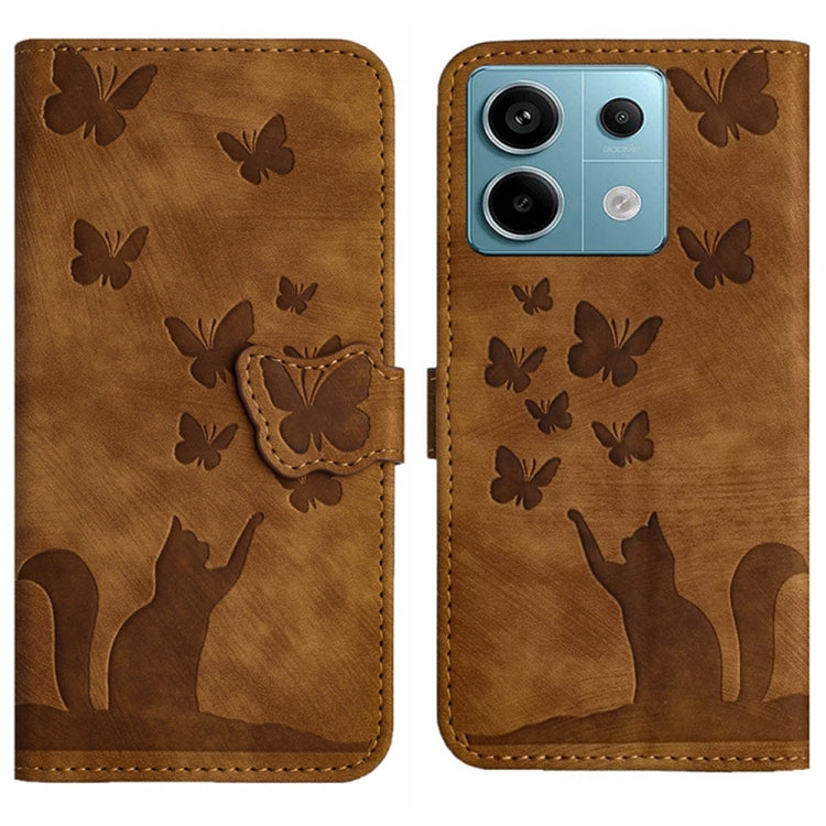 Butterfly Cat Embossing Flip Leather Phone Case, For Xiaomi Redmi Note 13 Pro 4G, For Xiaomi Redmi Note 13 4G, For Xiaomi Redmi 13C / POCO C65, For Xiaomi 14 Pro, For Xiaomi 14, For Xiaomi Redmi Note 13 5G, For Xiaomi Redmi Note 13 Pro+ 5G             ...