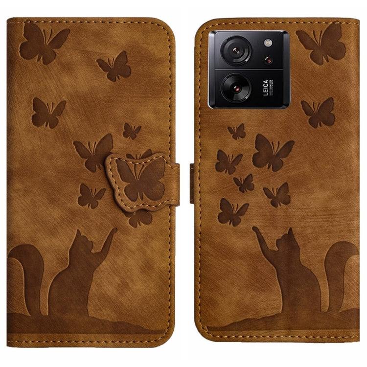 Butterfly Cat Embossing Flip Leather Phone Case, For Xiaomi Redmi Note 13 Pro 4G, For Xiaomi Redmi Note 13 4G, For Xiaomi Redmi 13C / POCO C65, For Xiaomi 14 Pro, For Xiaomi 14, For Xiaomi Redmi Note 13 5G, For Xiaomi Redmi Note 13 Pro+ 5G             ...