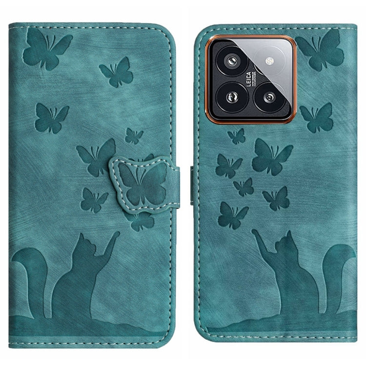 Butterfly Cat Embossing Flip Leather Phone Case, For Xiaomi Redmi Note 13 Pro 4G, For Xiaomi Redmi Note 13 4G, For Xiaomi Redmi 13C / POCO C65, For Xiaomi 14 Pro, For Xiaomi 14, For Xiaomi Redmi Note 13 5G, For Xiaomi Redmi Note 13 Pro+ 5G             ...