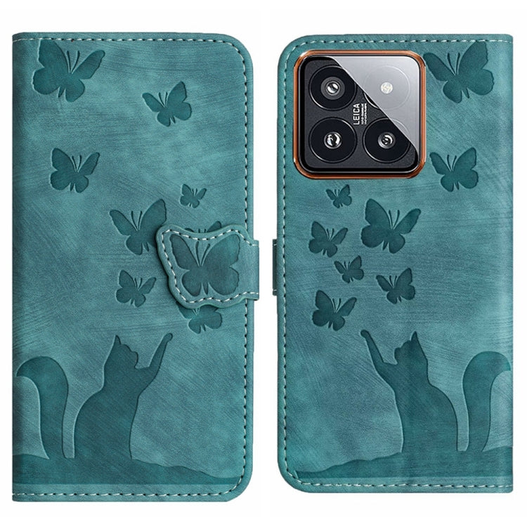 Butterfly Cat Embossing Flip Leather Phone Case, For Xiaomi Redmi Note 13 Pro 4G, For Xiaomi Redmi Note 13 4G, For Xiaomi Redmi 13C / POCO C65, For Xiaomi 14 Pro, For Xiaomi 14, For Xiaomi Redmi Note 13 5G, For Xiaomi Redmi Note 13 Pro+ 5G             ...