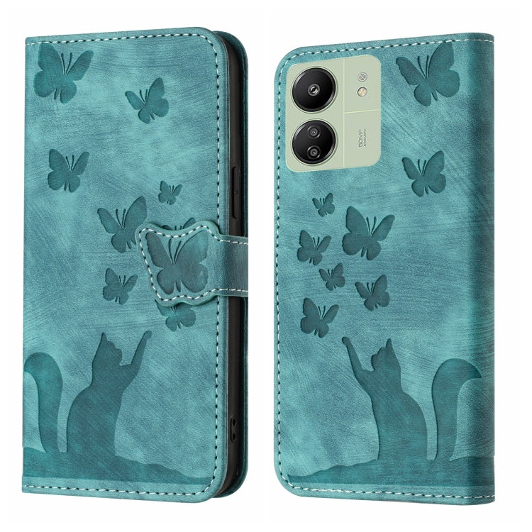 Butterfly Cat Embossing Flip Leather Phone Case, For Xiaomi Redmi Note 13 Pro 4G, For Xiaomi Redmi Note 13 4G, For Xiaomi Redmi 13C / POCO C65, For Xiaomi 14 Pro, For Xiaomi 14, For Xiaomi Redmi Note 13 5G, For Xiaomi Redmi Note 13 Pro+ 5G             ...