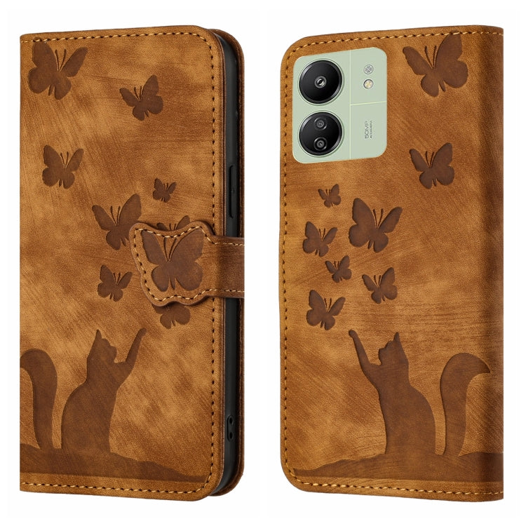 Butterfly Cat Embossing Flip Leather Phone Case, For Xiaomi Redmi Note 13 Pro 4G, For Xiaomi Redmi Note 13 4G, For Xiaomi Redmi 13C / POCO C65, For Xiaomi 14 Pro, For Xiaomi 14, For Xiaomi Redmi Note 13 5G, For Xiaomi Redmi Note 13 Pro+ 5G             ...