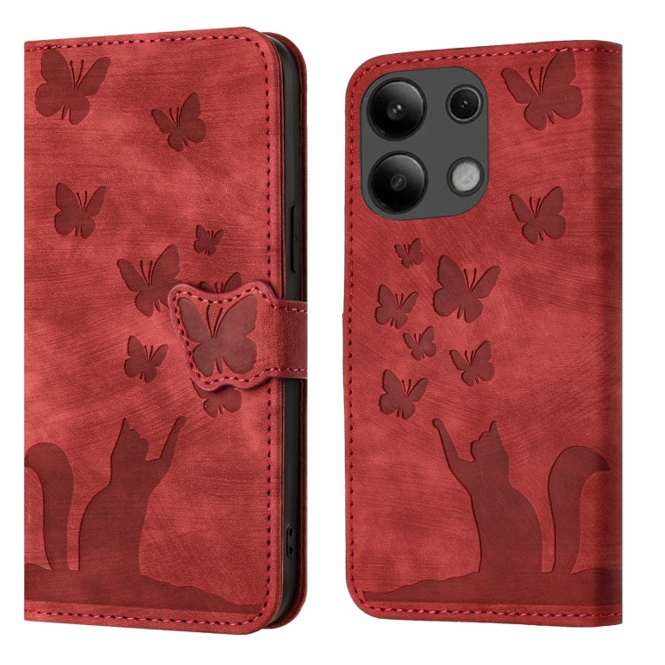 Butterfly Cat Embossing Flip Leather Phone Case, For Xiaomi Redmi Note 13 Pro 4G, For Xiaomi Redmi Note 13 4G, For Xiaomi Redmi 13C / POCO C65, For Xiaomi 14 Pro, For Xiaomi 14, For Xiaomi Redmi Note 13 5G, For Xiaomi Redmi Note 13 Pro+ 5G             ...