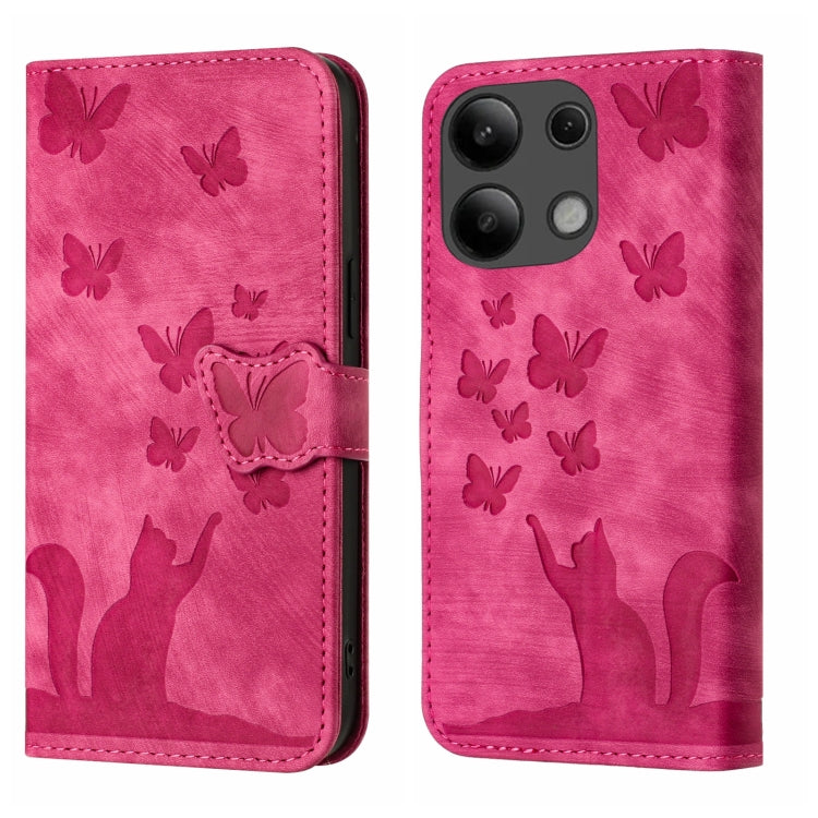 Butterfly Cat Embossing Flip Leather Phone Case, For Xiaomi Redmi Note 13 Pro 4G, For Xiaomi Redmi Note 13 4G, For Xiaomi Redmi 13C / POCO C65, For Xiaomi 14 Pro, For Xiaomi 14, For Xiaomi Redmi Note 13 5G, For Xiaomi Redmi Note 13 Pro+ 5G             ...