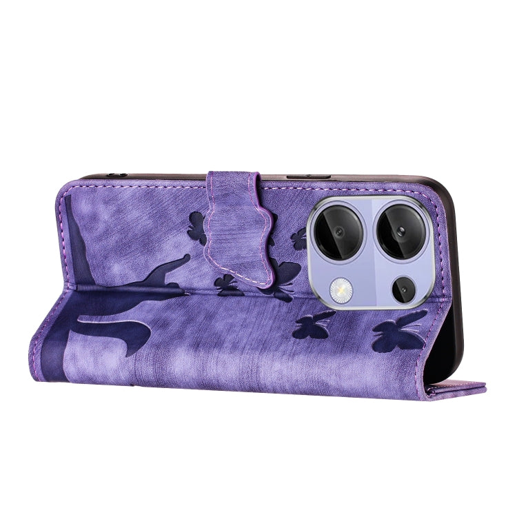 Butterfly Cat Embossing Flip Leather Phone Case, For Xiaomi Redmi Note 13 Pro 4G, For Xiaomi Redmi Note 13 4G, For Xiaomi Redmi 13C / POCO C65, For Xiaomi 14 Pro, For Xiaomi 14, For Xiaomi Redmi Note 13 5G, For Xiaomi Redmi Note 13 Pro+ 5G             ...