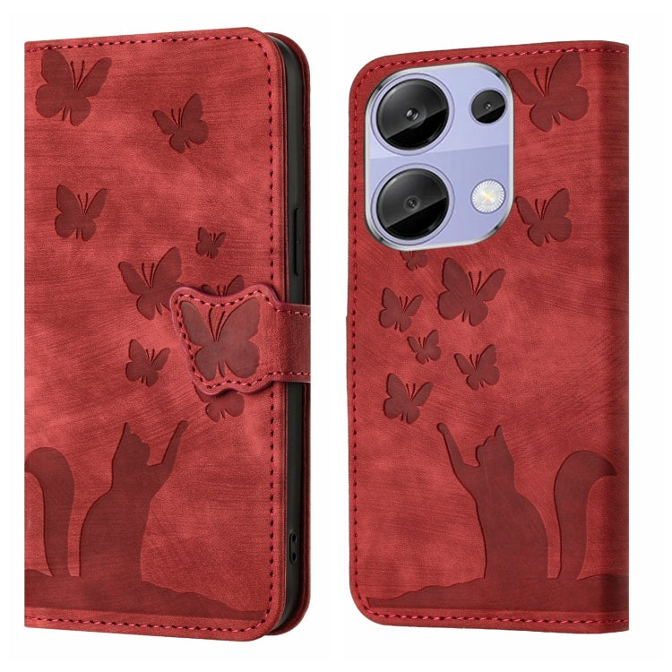 Butterfly Cat Embossing Flip Leather Phone Case, For Xiaomi Redmi Note 13 Pro 4G, For Xiaomi Redmi Note 13 4G, For Xiaomi Redmi 13C / POCO C65, For Xiaomi 14 Pro, For Xiaomi 14, For Xiaomi Redmi Note 13 5G, For Xiaomi Redmi Note 13 Pro+ 5G             ...