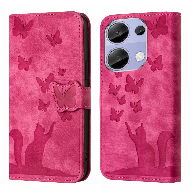 Butterfly Cat Embossing Flip Leather Phone Case, For Xiaomi Redmi Note 13 Pro 4G, For Xiaomi Redmi Note 13 4G, For Xiaomi Redmi 13C / POCO C65, For Xiaomi 14 Pro, For Xiaomi 14, For Xiaomi Redmi Note 13 5G, For Xiaomi Redmi Note 13 Pro+ 5G             ...