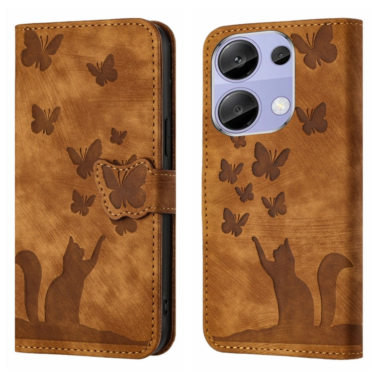 Butterfly Cat Embossing Flip Leather Phone Case, For Xiaomi Redmi Note 13 Pro 4G, For Xiaomi Redmi Note 13 4G, For Xiaomi Redmi 13C / POCO C65, For Xiaomi 14 Pro, For Xiaomi 14, For Xiaomi Redmi Note 13 5G, For Xiaomi Redmi Note 13 Pro+ 5G             ...