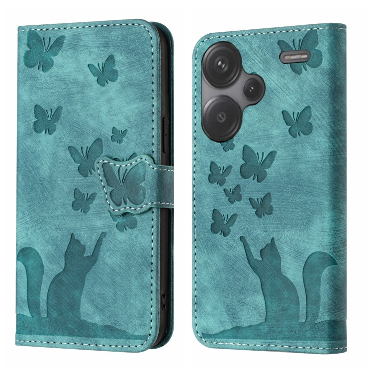 Butterfly Cat Embossing Flip Leather Phone Case, For Xiaomi Redmi Note 13 Pro 4G, For Xiaomi Redmi Note 13 4G, For Xiaomi Redmi 13C / POCO C65, For Xiaomi 14 Pro, For Xiaomi 14, For Xiaomi Redmi Note 13 5G, For Xiaomi Redmi Note 13 Pro+ 5G             ...