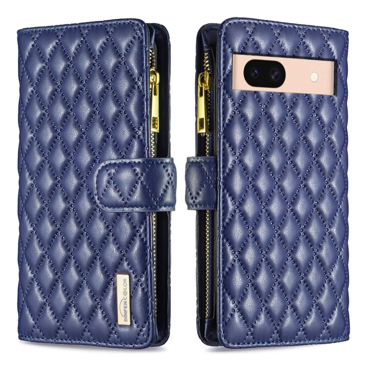 Diamond Lattice Zipper Wallet Leather Flip Phone Case, For Google Pixel 11 / 11 Pro, For Google Pixel 8a