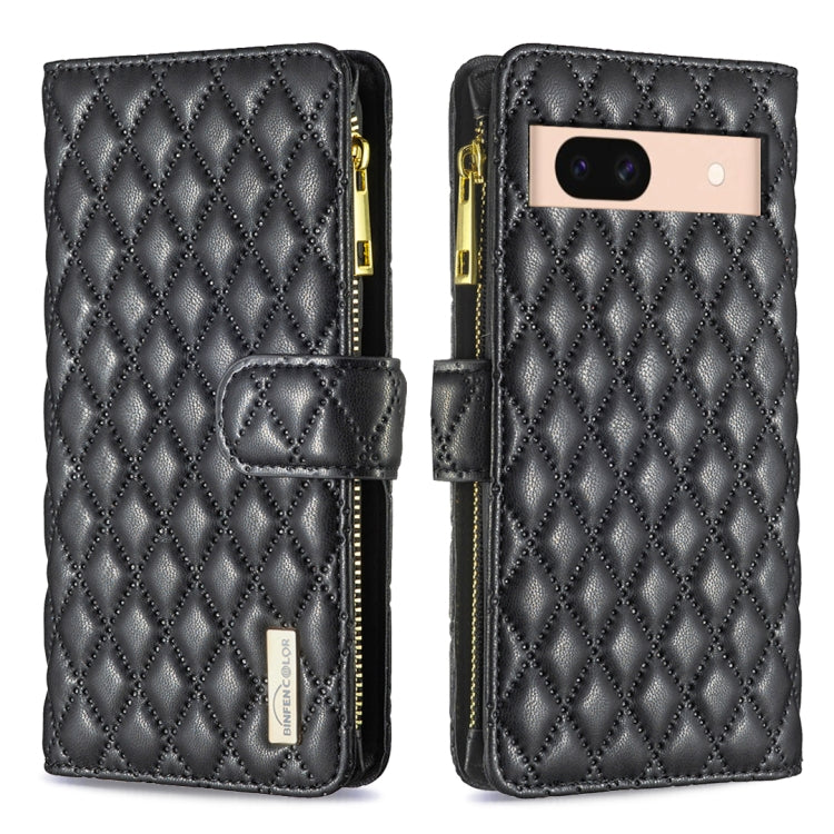 Diamond Lattice Zipper Wallet Leather Flip Phone Case, For Google Pixel 11a, For Google Pixel 11 / 11 Pro, For Google Pixel 8a