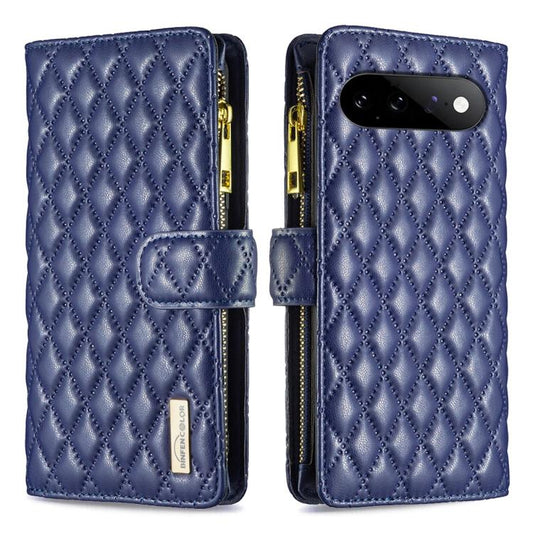 Diamond Lattice Zipper Wallet Leather Flip Phone Case, For Google Pixel 11 / 11 Pro, For Google Pixel 8a