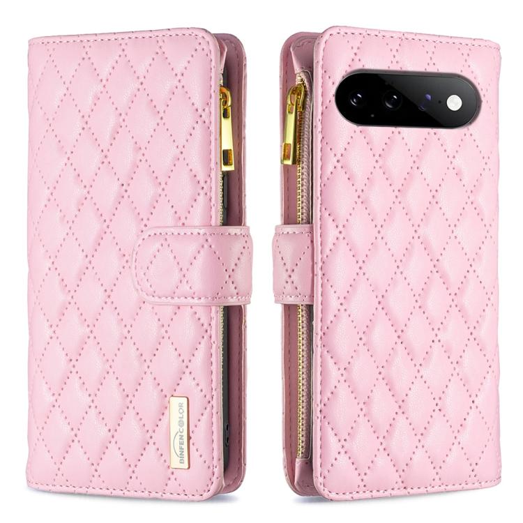 Diamond Lattice Zipper Wallet Leather Flip Phone Case, For Google Pixel 11a, For Google Pixel 11 / 11 Pro, For Google Pixel 8a
