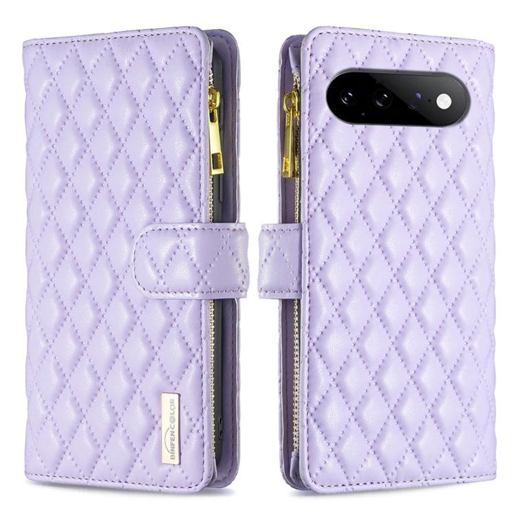 Diamond Lattice Zipper Wallet Leather Flip Phone Case, For Google Pixel 11a, For Google Pixel 11 / 11 Pro, For Google Pixel 8a