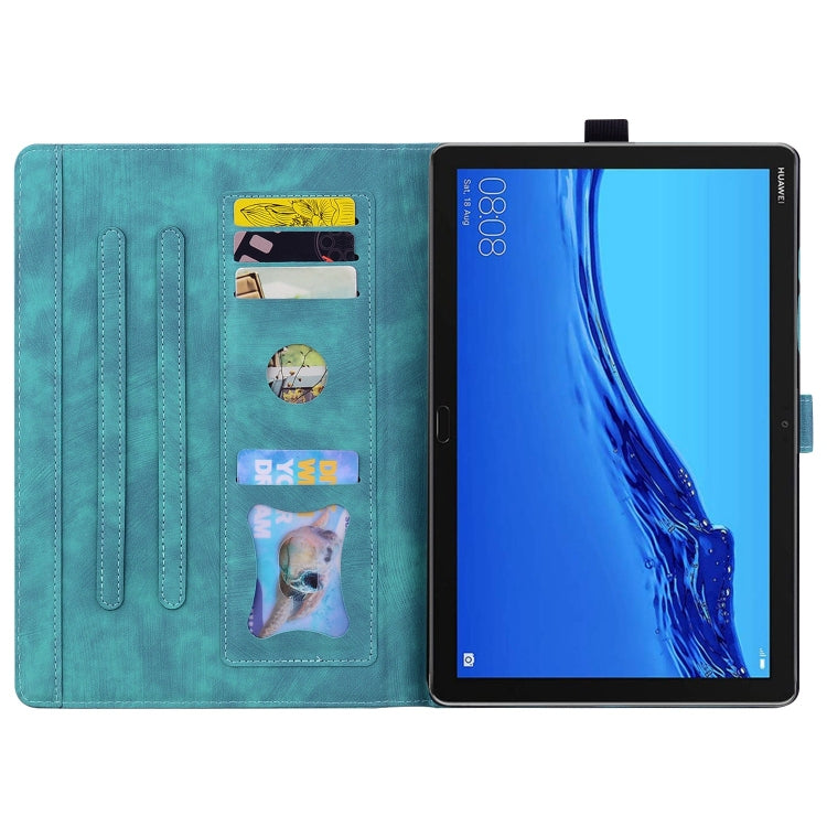 Cartoon Sakura Cat Embossed Leather Tablet Case, For Lenovo Tab M10 3rd Gen, For Lenovo Tab M10 Plus 3rd Gen 2022, For Lenovo Tab P11 TB-J606F