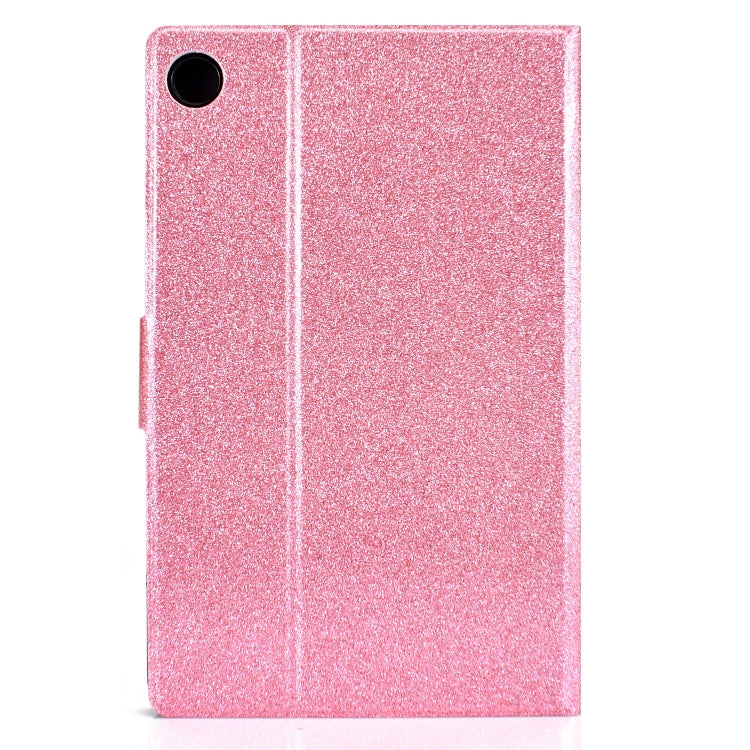 Glitter Powder Leather Tablet Case with Sleep / Wake-up Function, For Samsung Galaxy Tab A11+ / A9+
