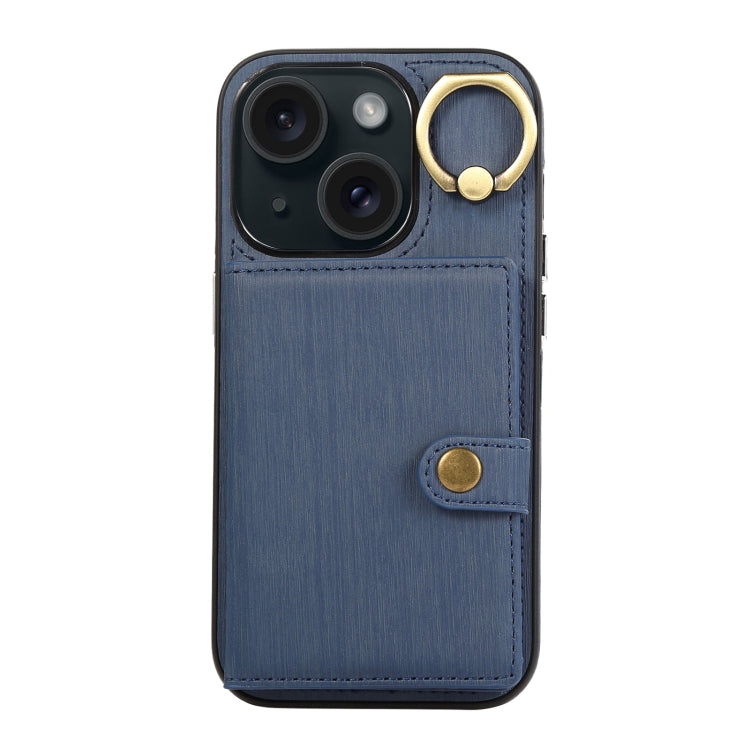 Brushed Texture Wallet Ring Holder Phone Case, For iPhone 13 Pro, For iPhone 13, For iPhone 12 / 12 Pro, For iPhone 12 Pro Max, For iPhone 11