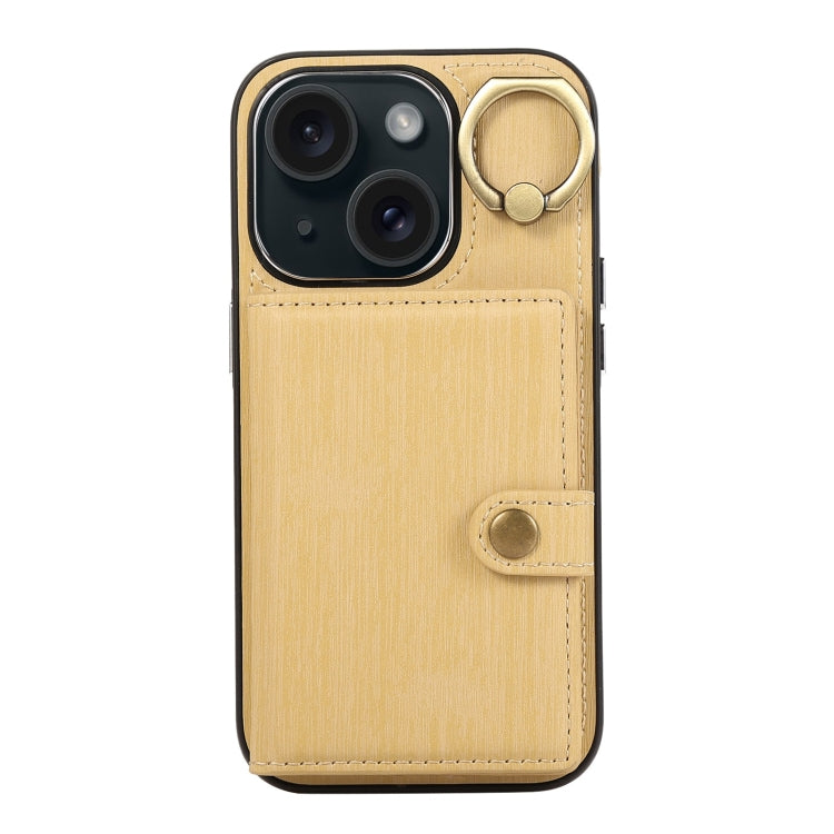 Brushed Texture Wallet Ring Holder Phone Case, For iPhone 13 Pro, For iPhone 13, For iPhone 12 / 12 Pro, For iPhone 12 Pro Max, For iPhone 11