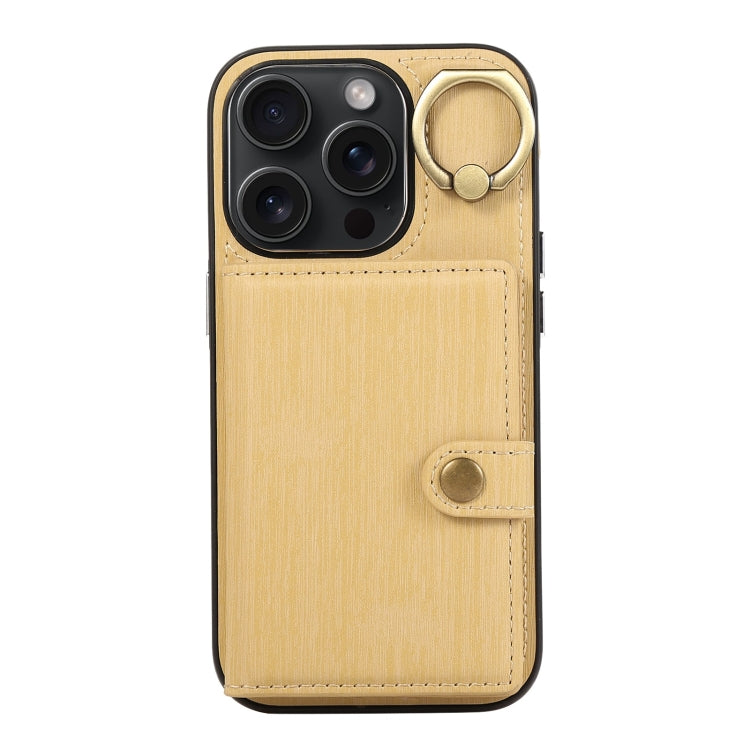 Brushed Texture Wallet Ring Holder Phone Case, For iPhone 13 Pro, For iPhone 13, For iPhone 12 / 12 Pro, For iPhone 12 Pro Max, For iPhone 11
