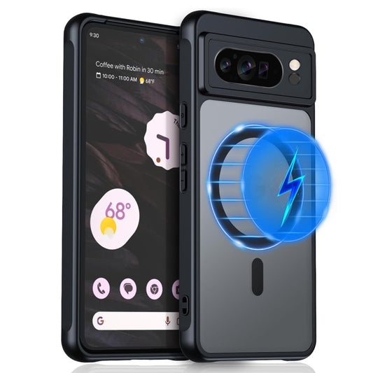 MagSafe Ultra-thin Translucent PC+TPU Phone Case, For Google Pixel 9 Pro XL, For Google Pixel 9 Pro, For Google Pixel 9, For Google Pixel 8 Pro, For Google Pixel 8