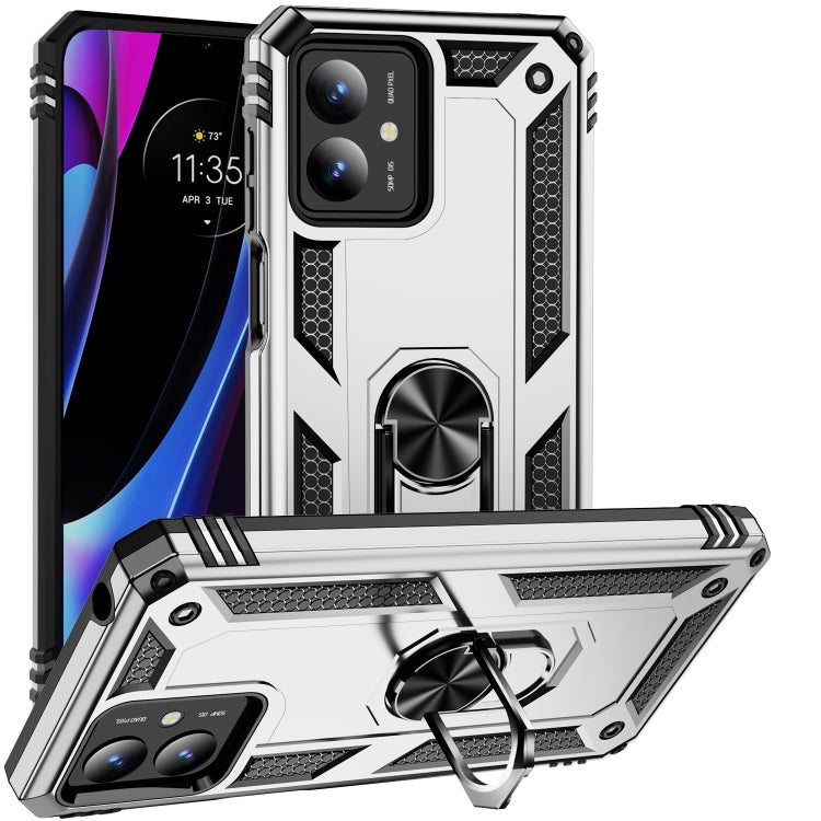 Shockproof TPU + PC Phone Case with Holder, For Motorola Moto G14, For Motorola Moto G Play 4G 2024, For Motorola Moto G Power 5G 2024