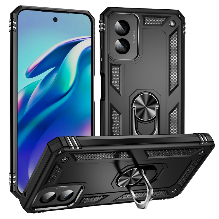 Shockproof TPU + PC Phone Case with Holder, For Motorola Moto G Play 4G 2024, For Motorola Moto G14, For Motorola Moto G Power 5G 2024