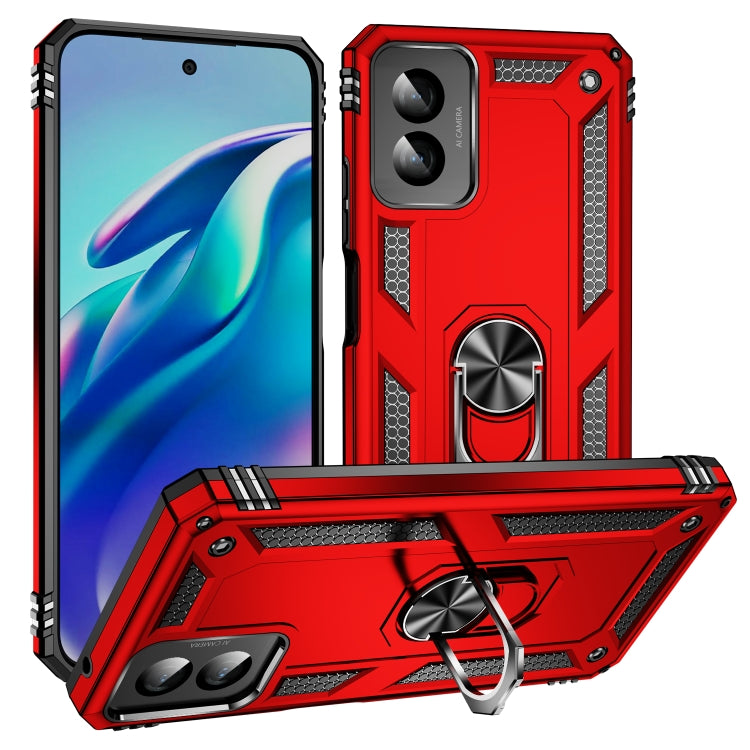 Shockproof TPU + PC Phone Case with Holder, For Motorola Moto G14, For Motorola Moto G Play 4G 2024, For Motorola Moto G Power 5G 2024