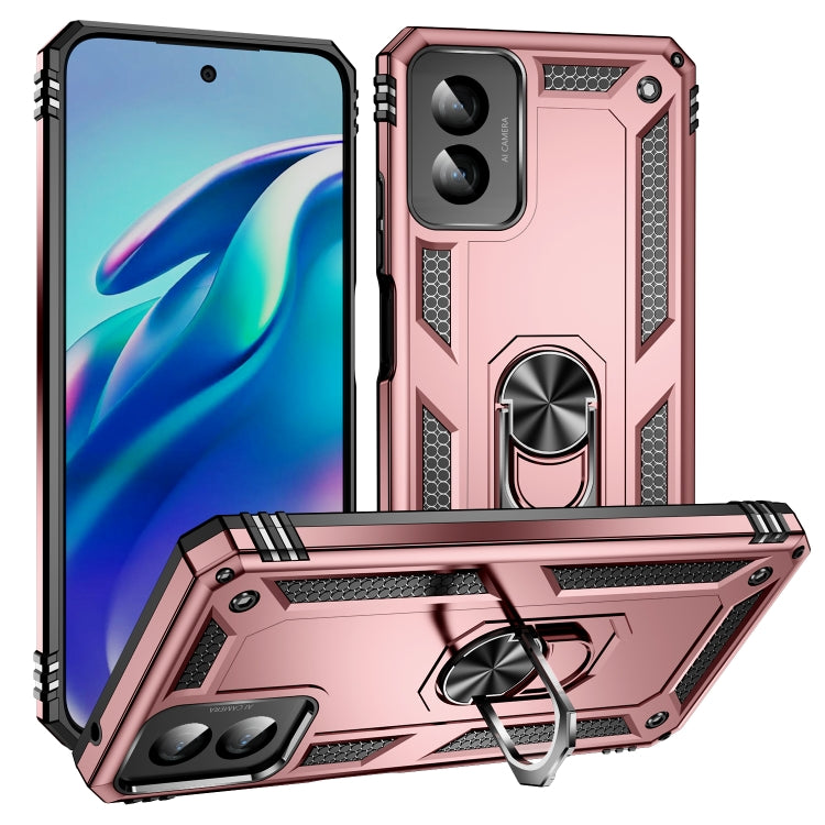 Shockproof TPU + PC Phone Case with Holder, For Motorola Moto G Play 4G 2024, For Motorola Moto G14, For Motorola Moto G Power 5G 2024