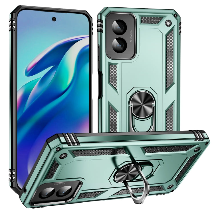 Shockproof TPU + PC Phone Case with Holder, For Motorola Moto G Play 4G 2024, For Motorola Moto G14, For Motorola Moto G Power 5G 2024