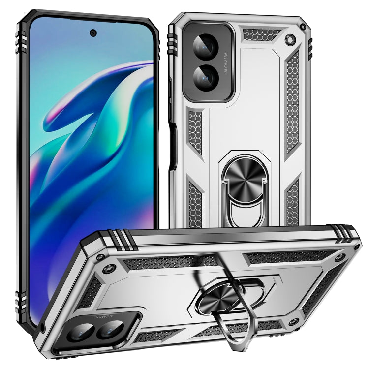 Shockproof TPU + PC Phone Case with Holder, For Motorola Moto G Play 4G 2024, For Motorola Moto G14, For Motorola Moto G Power 5G 2024