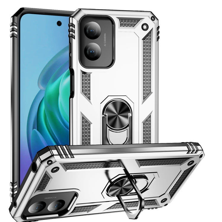 Shockproof TPU + PC Phone Case with Holder, For Motorola Moto G14, For Motorola Moto G Play 4G 2024, For Motorola Moto G Power 5G 2024