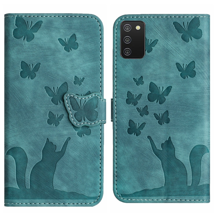 Butterfly Cat Embossing Flip Leather Phone Case, For Samsung Galaxy S21 FE 5G, For Samsung Galaxy A32 5G, For Samsung Galaxy S21 5G, For Samsung Galaxy S21+ 5G, For Samsung Galaxy S21 Ultra 5G, For Samsung Galaxy A02s EU, For Samsung Galaxy A12        ...