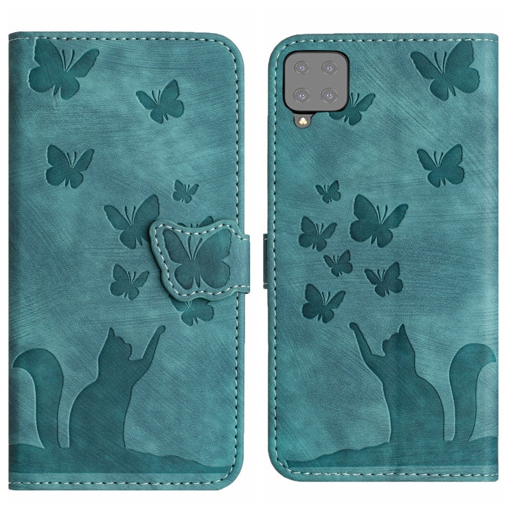 Butterfly Cat Embossing Flip Leather Phone Case, For Samsung Galaxy S21 FE 5G, For Samsung Galaxy A32 5G, For Samsung Galaxy S21 5G, For Samsung Galaxy S21+ 5G, For Samsung Galaxy S21 Ultra 5G, For Samsung Galaxy A02s EU, For Samsung Galaxy A12        ...