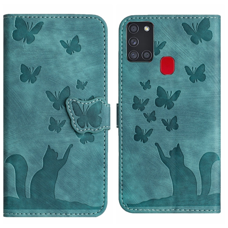 Butterfly Cat Embossing Flip Leather Phone Case, For Samsung Galaxy S21 FE 5G, For Samsung Galaxy A32 5G, For Samsung Galaxy S21 5G, For Samsung Galaxy S21+ 5G, For Samsung Galaxy S21 Ultra 5G, For Samsung Galaxy A02s EU, For Samsung Galaxy A12        ...