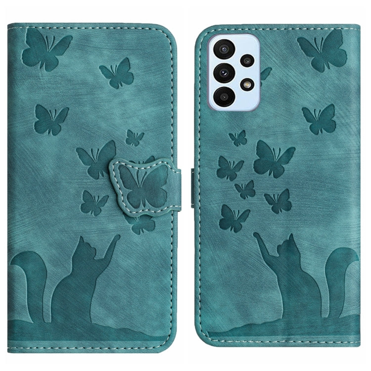 Butterfly Cat Embossing Flip Leather Phone Case, For Samsung Galaxy S20 FE, For Samsung Galaxy A53 5G, For Samsung Galaxy A33 5G, For Samsung Galaxy S22 Ultra 5G, For Samsung Galaxy S22+ 5G, For Samsung Galaxy S22 5G, For Samsung Galaxy A52 5G / A52S  ...